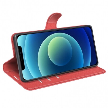 Etui Rouge pour iPhone 13 Pro Max avec porte-cartes intégré