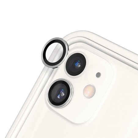 Protection lentille caméra RHINOSHIELD pour iPhone 11, iPhone 12 et  iPhone 12 Mini Argent