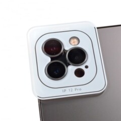 Verre trempé 3D Rouge pour lentille de caméra iPhone 14, iPhone 14 Plus