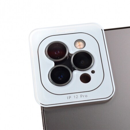 Verre trempé 3D Graphite pour lentille de caméra iPhone 12 Pro Max