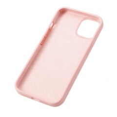 Housse silicone pour iPhone 12 et iPhone 12 PRO avec intérieur microfibres Rose pastel