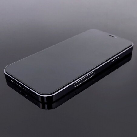 Verre trempé avec contour noir pour iPhone 13 et 13 Pro
