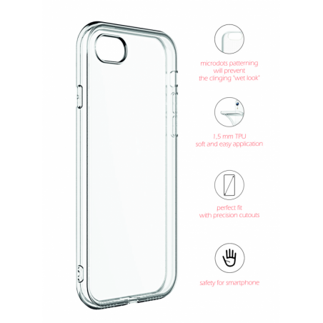 Coque en silicone pour iPhone 13 Pro Max - Transparente