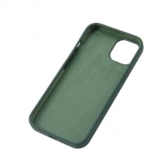 Housse silicone pour iPhone 12 et iPhone 12 PRO avec intérieur microfibres vert nuit