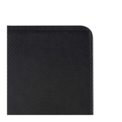 Housse portefeuille avec effet grainé Noir pour iPhone X