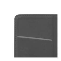 Housse portefeuille avec effet grainé Noir pour iPhone X