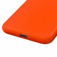 Coque en silicone Rouge pour iPhone 7/8/SE2/SE3 intérieur en microfibres