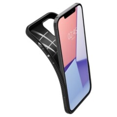 Coque Liquid Air Noire Spigen pour iPhone 12 et 12 Pro
