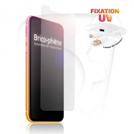 Verre trempé à fixation UV pour iPhone XR et iPhone 11
